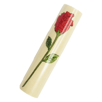 Long stem Rose Inlay - pengeapens